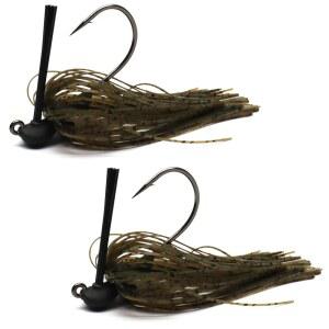 Harmony Fishing - 텅스텐 뒤집기 지그 2팩 - 잡초 없는 플립핀 /건너뛰기 /커버 베이스 낚시 지그