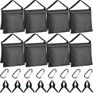 Hoteam 8 지퍼가 달린 샌드백 무게 스프링 캐노피 헤비 가방 야외 크리스마스 듀티 후크가 트리 스탠드