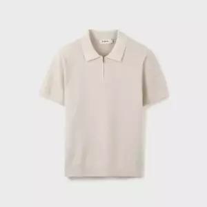 [롯데백화점]리얼지오지아 26SS 3컬러 워셔블 반집업 반팔 스웨터 ADG2ET1902