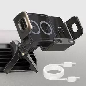 아반떼 MD 고속 무선충전기 자동회전 차량용 C타입 15W 휴대폰 충전 거치대