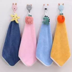 4컬러 고리수건 행주 주방 핸드타올 유치원 걸이수건