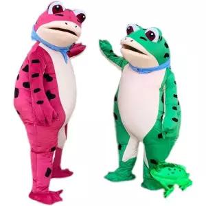 개구리인형탈 캐릭터 의상 동물탈 행사용 전신 개업 행사 코스프레옷 할로윈 파티 코스튬