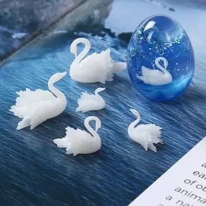 레진 실리콘 미니어처 백조 소품 공예 파츠