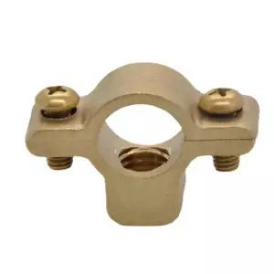 호환  OD 튜브 황동 M10 파이프 클램프 브래킷 지지 행거 고정 배관 용수에 적합 15 22 28 35 42 54 65 80