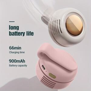 MF019 미니 회오리 바람 휴대용 스냅온 충전 선풍기 허리 클립 3 단 핸즈프리 무소음 강풍