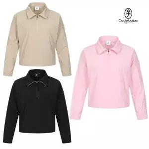 [하프클럽/기타]까스텔바작 골프 여성 간절기 아노락 체형보완 하프집업 점