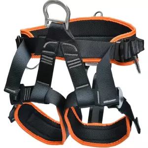 암벽 등반 벨트 고소작업 안전벨트 B 1개의 배 링이 오렌지색 달린