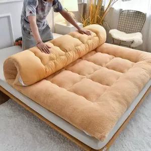 양털 겨울 자가발열 퀸 킹 토퍼 슈퍼싱글 침대 웜매트