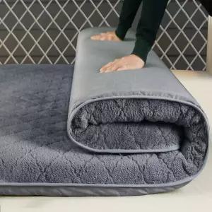 양털 패드 양면 겨울 자가발열토퍼 침대패드 무중력 기모