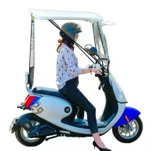 오토바이 가림막 캐노피 비막이 스쿠터 롱/올블랙+천장+U짐벌F2Y 세발 가리