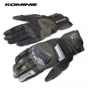 오토바이 바이크 숏 폴 코미네 손보호 라이더 모터사이클 레이싱 가죽 장갑