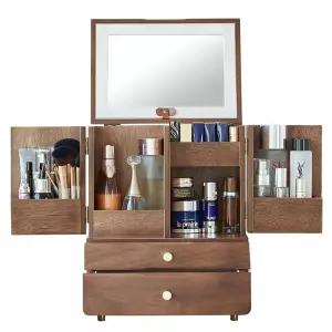 원목 수납함 빈티지 선반 보관함 정리함 본품 향수