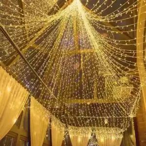 은하수 투명선 리모컨 장식 웜색 배터리 40개 전구 6m 트리등 미니 무뚜기