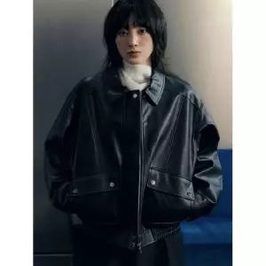 GENERALIDEA 페이크 레더 포켓 블루종 점퍼 [BLACK] / GF1LJK502 103496