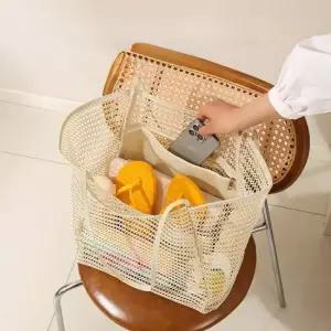 고효율 그물망백 메쉬 수영가방 망사 물놀이 휴양지가