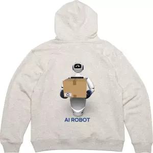 [RIZPICK]후드집업 뒷면 프린트티셔츠 일하는 로보트 AI