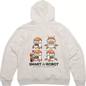 [RIZPICK]후드집업 뒷면 프린트티셔츠 배달로보트 스마트먀