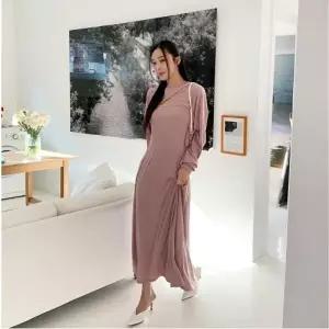 [다잇템]여자 절개 나시 원피스 트임 볼레로 맨투맨 세트