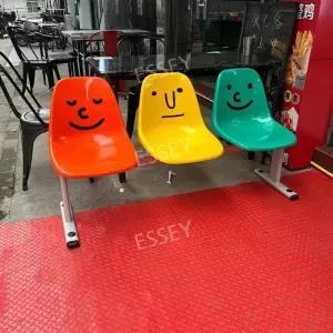 귀여운 대형 표정 의자 얼굴 색상조합 유리 3p 스티커