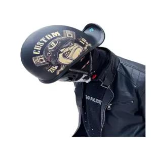 레트로 하프헬멧 스냅백 오토바이 클래식 모터사이클 바이커 고글 카본 반캐