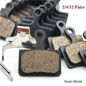 2/4/12쌍 도로 자전거 세미 메탈 디스크 브레이크 패드 시마노 XTR M9100, DEORE M8110, DURA-ACE R9150, U