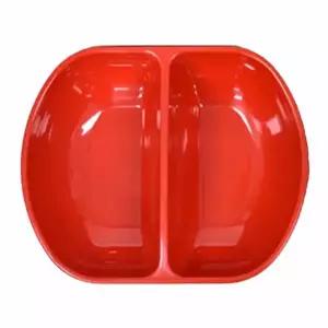 중국집 OL93BB05 짬짜면기 빨강 짬짜면그릇 트윈면기