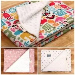 유아 극세사블랭킷 낮잠이불 미니 무릎담요 순면