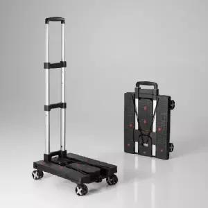 (옵션 트랜스폼핸드카트 4륜)3단 높이 조절 접이식 핸드카트 4륜 구루마 이동식 손수레