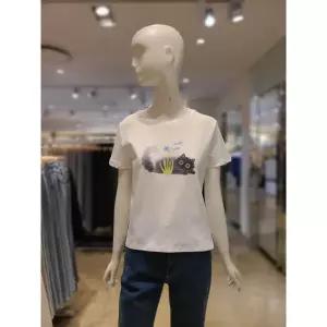 [롯데백화점]SOUP 캣프린팅 반팔 티셔츠(SC4ST33)