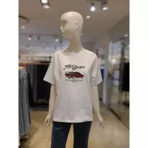 [롯데백화점]SOUP 프리카 프린팅 라운드 반팔 티셔츠(SC4ST36)