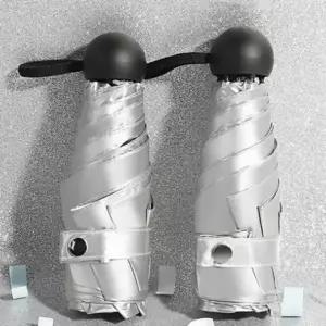 경량 자외선차단 티타늄 우산 5단 접이식 우양산 암막 양산 초경량 미니 휴대용 우산 햇빛차단 튼튼한