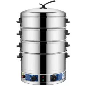 업소용 대형 전기찜기 찜기 전기 딤섬 4단 스텐 연소