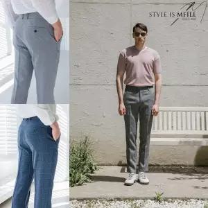 [엠필] 남성 여름 3종세트 스판히든밴딩정장바지(30-38사이즈) 컬렉션