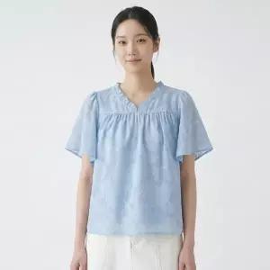 화세 로즈프릴넥블라우스_HB6MBL010C