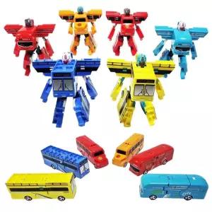 플유 버스 변신 로봇 랜덤 낱개 1개 자동차 장난감 모형 대중교통 어린이날 크리스마스 미니버스