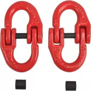 TBAPFS 1/2 등급 80 합금 강철 해머락 커플링 링크 견인 히치 안전 트레일러 체인 커넥터 12 000파운드