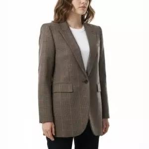 MUST IT_ 체크 울 캐시미어 블레이저 832778 Y3J45 9217)