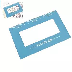 십자 스티치와 뜨개질을 위한 마그네틱 라인 파인더 자 눈금이 있는 패턴 홀더 - 자수 초보자를 강력한