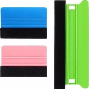 마보르 비닐 스퀴지 도구 크래프트 카 랩용 스크레이퍼용 플라스틱 펠트 3Pcs 벽지 데칼 윈도우 틴트 필름