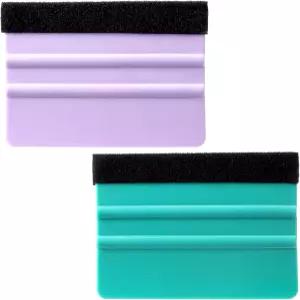 Xthrotsenk 2 PCS 스퀴지 비닐 펠트 도구 4인치 스크레이퍼 벽지 스무딩 자동차 랩 윈도우 DIY 공예용