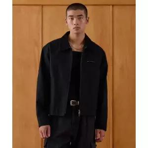 MUSINSA STANDARD 캔버스 워크 재킷 [블랙] 383835