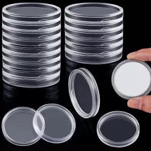 Yooker 30개 38mm 실버 달러 동전 홀더 모건 바 캡슐 컬렉션 라운드용