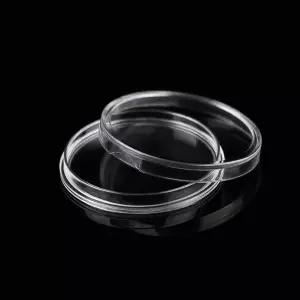 MUSHENJI 실버 캐나다 메이플 모건 피스 젠하워 아크릴 코인 캡슐 보관 케이스 컬렉션 용품용 38mm 달러