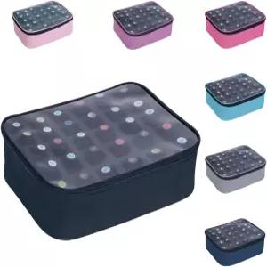 스몰 클리어 네일 폴리쉬 오거나이저 30병 15ml-0.5fl.oz 케이스 다기능 백 여성용 화장품 여행 메이크업