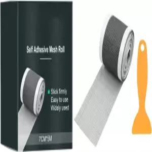 웡잭 셀프 접착 메쉬 롤과 삽 창문 스크린 홀 수리 네트 테이프 욕실 바닥 배수 싱크 스티커