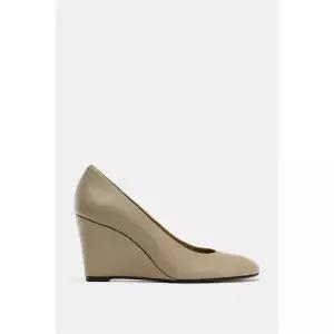 ZARA 웨지 레더 슈즈 - 토프 그레이 2262/710/131 147559