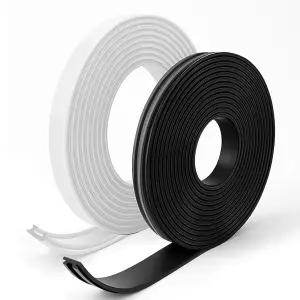 호푸돈 마그네틱 윈도우 스크린 수리 스트립 6m - 화면 교체용 헤비 듀티 PE 화이트 씰링 테이프 및 DIY