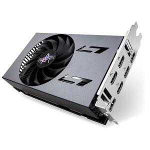 Kelinx Aisurix RX 580 8GB GDDR5 GPU 6X HDMI 그래픽 카드 6개의 독립 디스플레이 멀티 모니터 설정 256비트 DDR5 컴퓨터 PC ITX 싱글 슬롯 PCI Express용 비디오