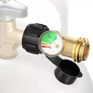 프로판 탱크 게이지 레벨 표시기 5-40파운드 LP 범용 바비큐 그릴용 컬러 코딩 압력계 RV 캠핑카 히터 누수