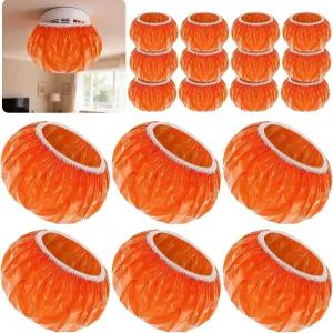 기지 60Pc 연기 감지기 보호 커버 - 화재 경보기용 신축성 플라스틱 먼지/페인트 요리 리노베이션 및